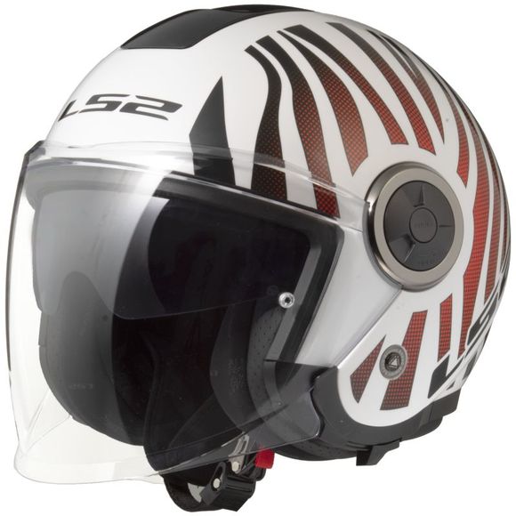 Jet LS2 of620 Classy - Cool - White / Red helmetRef: LS0873