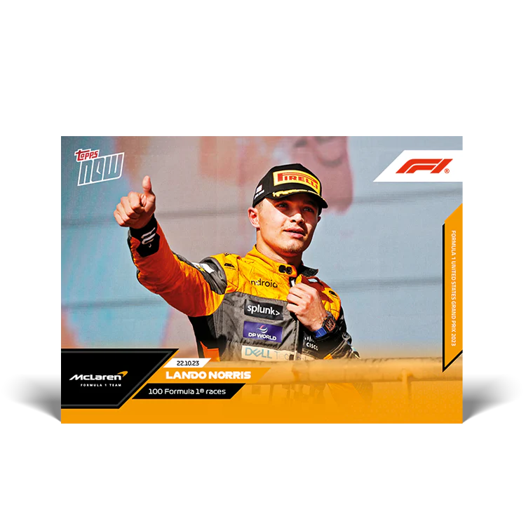 Topps UK - Lando Norris - 100 Formula 1® races - F1 TOPPS NOW® Card #59