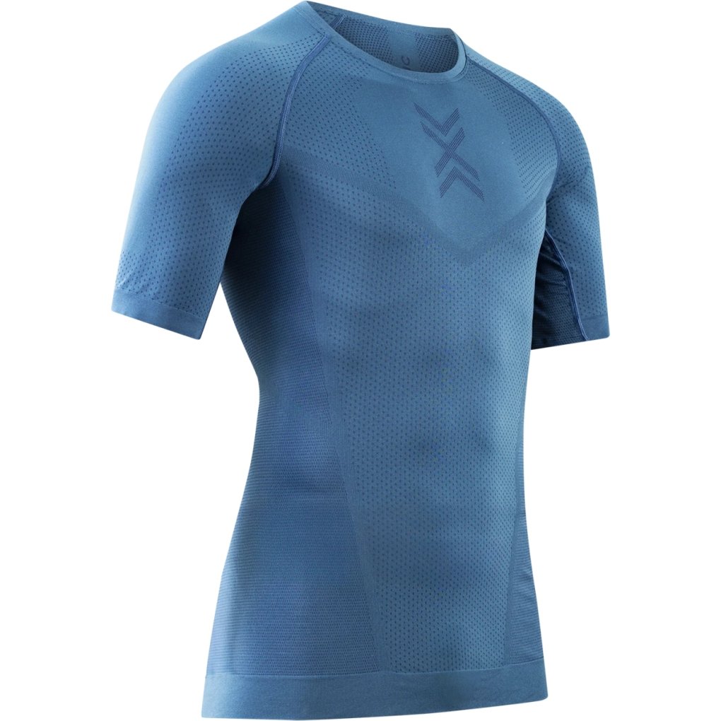 X-Bionic Xceed Run Shortsleeve Shirt Men - slate blue/marine