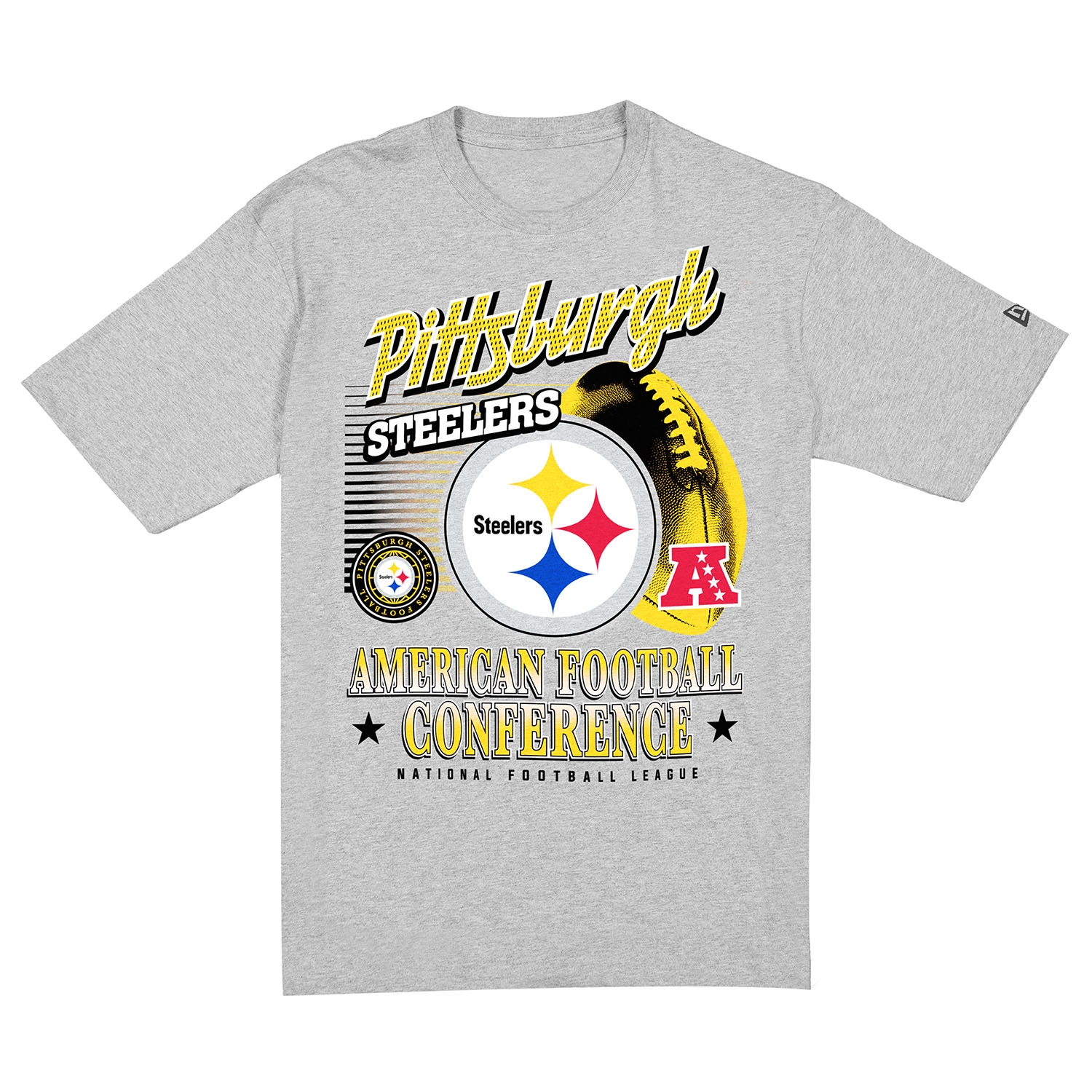 Pittsburgh Steelers Sport Classics Oversized NFL T-Shirt Gray