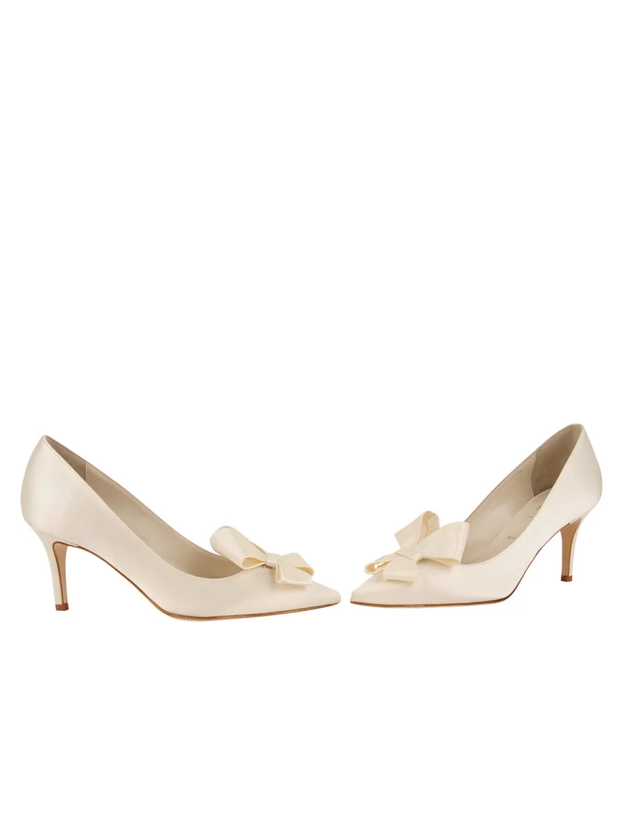 Caitlin Pointed Toe Pump Satin