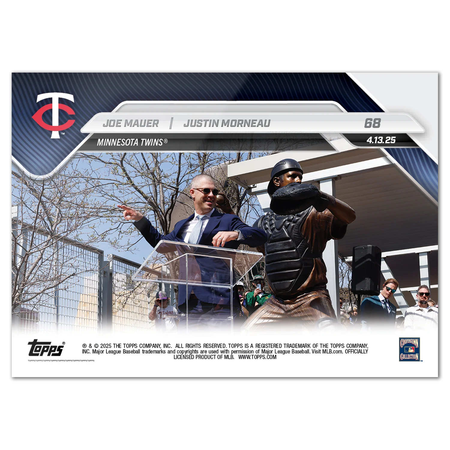 Joe Mauer/Justin Morneau - 2025 MLB Topps NOW® - Card 68