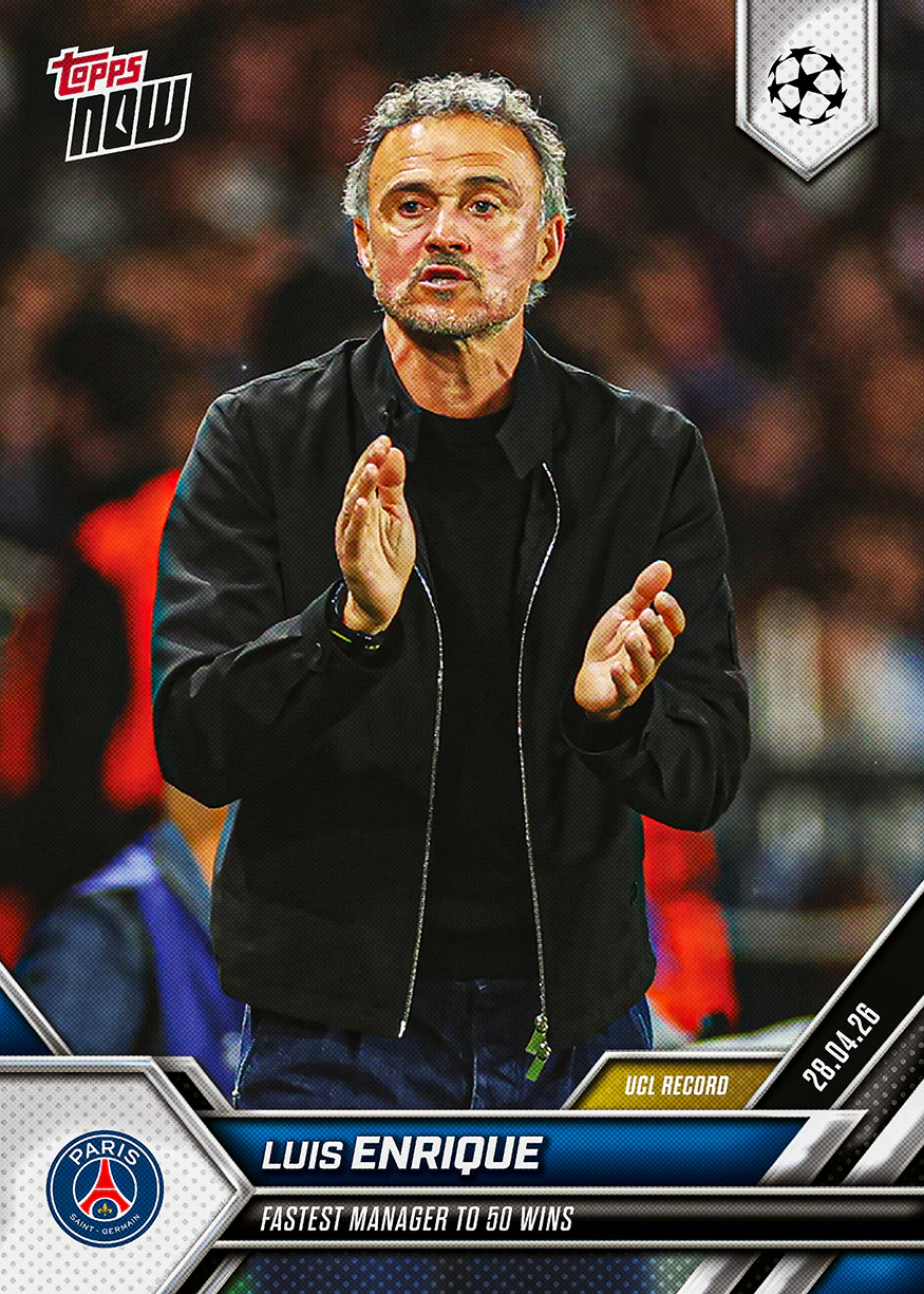Luis Enrique - 2025-26 UCL Topps NOW® - Card 126 - PR: 447