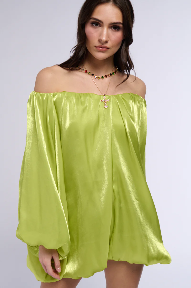 Renee Oversized Satin Mini Dress