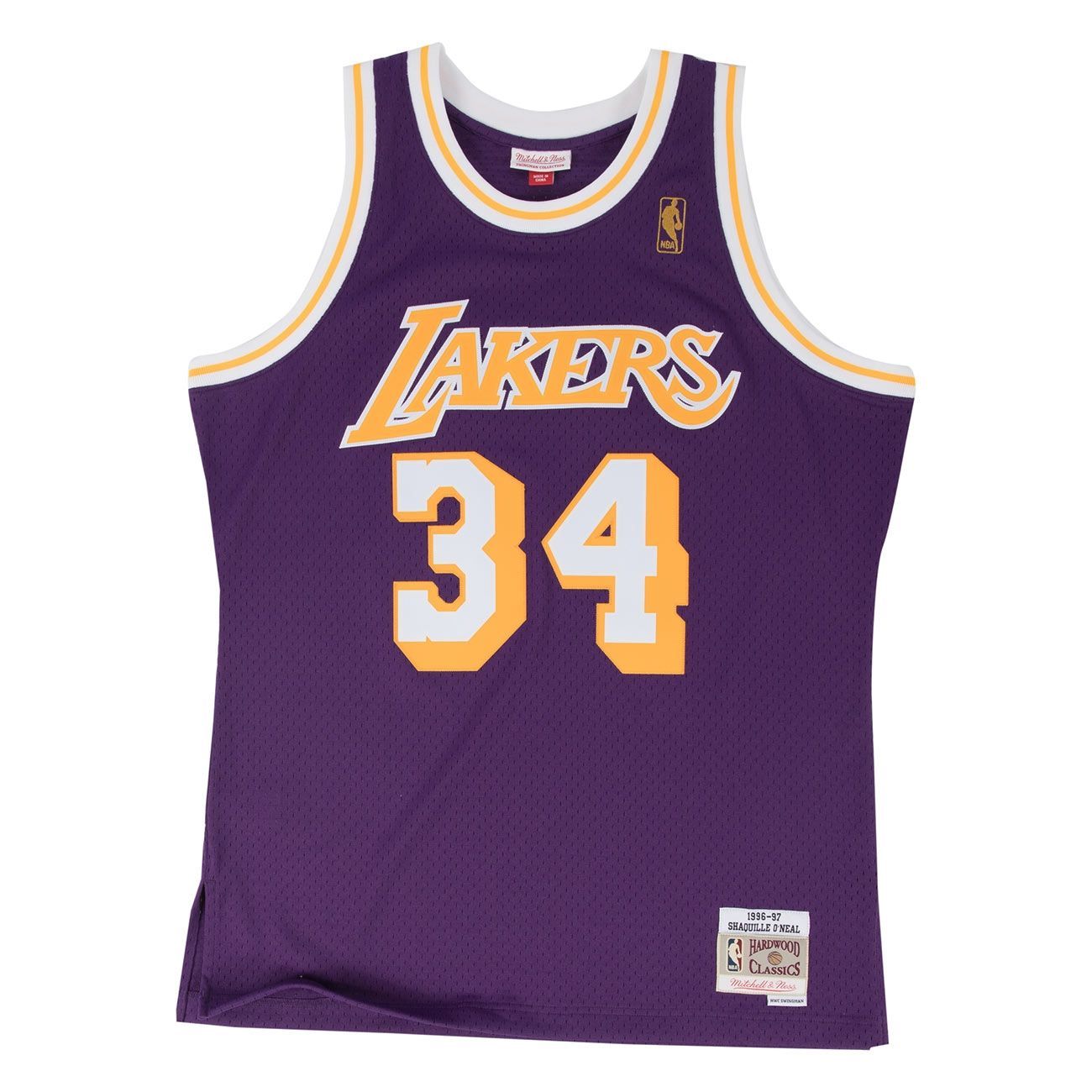 Shaq O'Neal #34 Los Angeles Lakers 1996-97 Swingman NBA Jersey Purple
