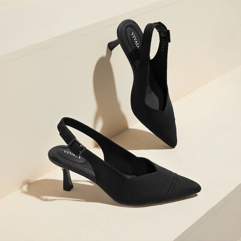 Pointed-Toe Slingback Heels (Addison)