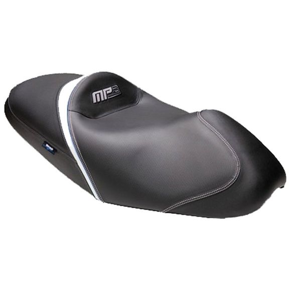 Shad comfort saddle Black white stitching Grey blueRef: Shv0M2320