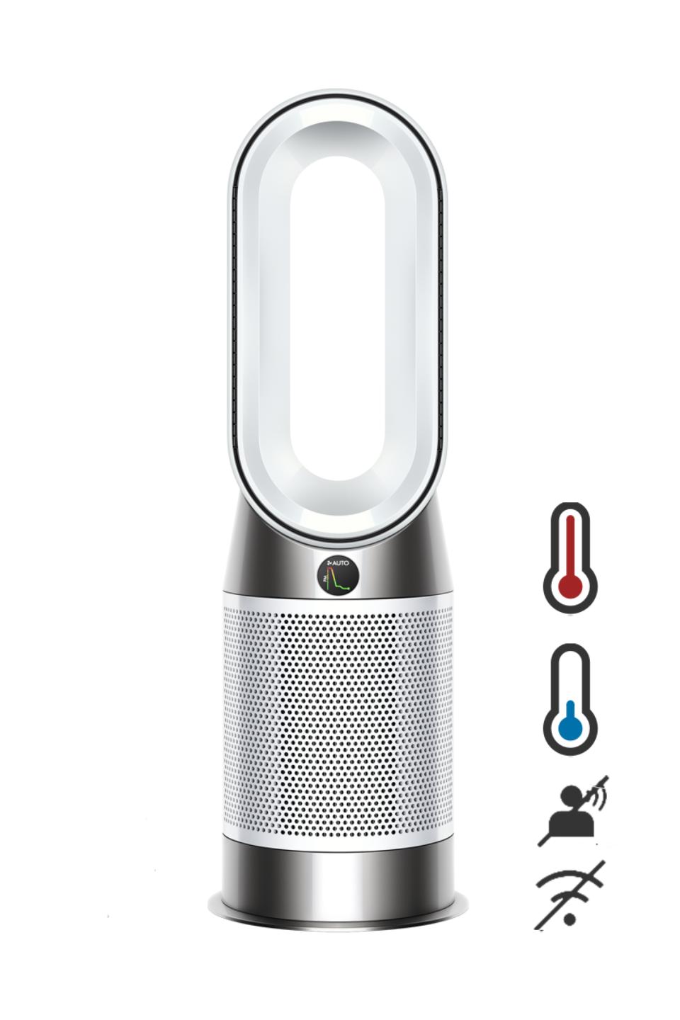 Dyson Purifier Hot+Cool Gen1 HP10 Purifying fan heater (White/Nickel)