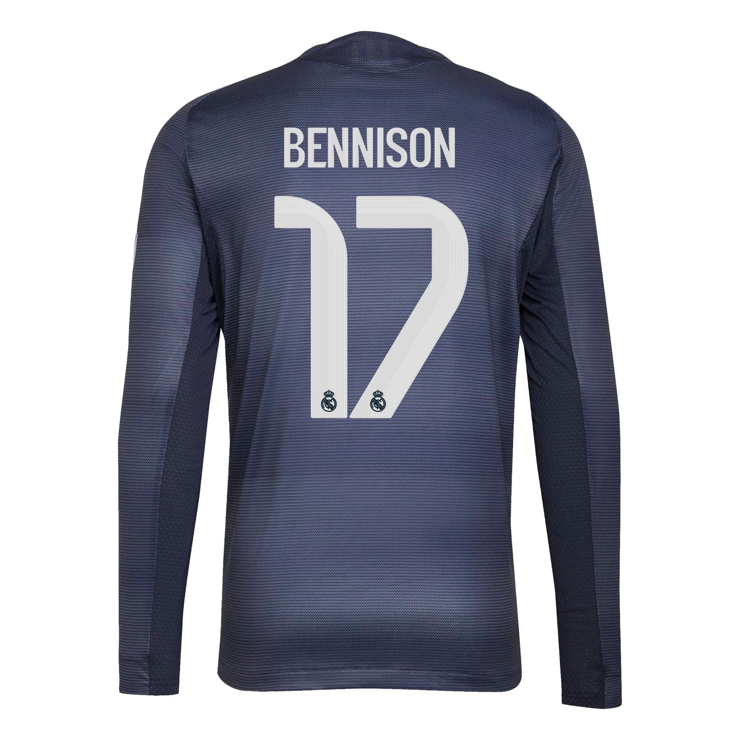 Mens Away Long Sleeve Authentic Shirt 25/26 Navy