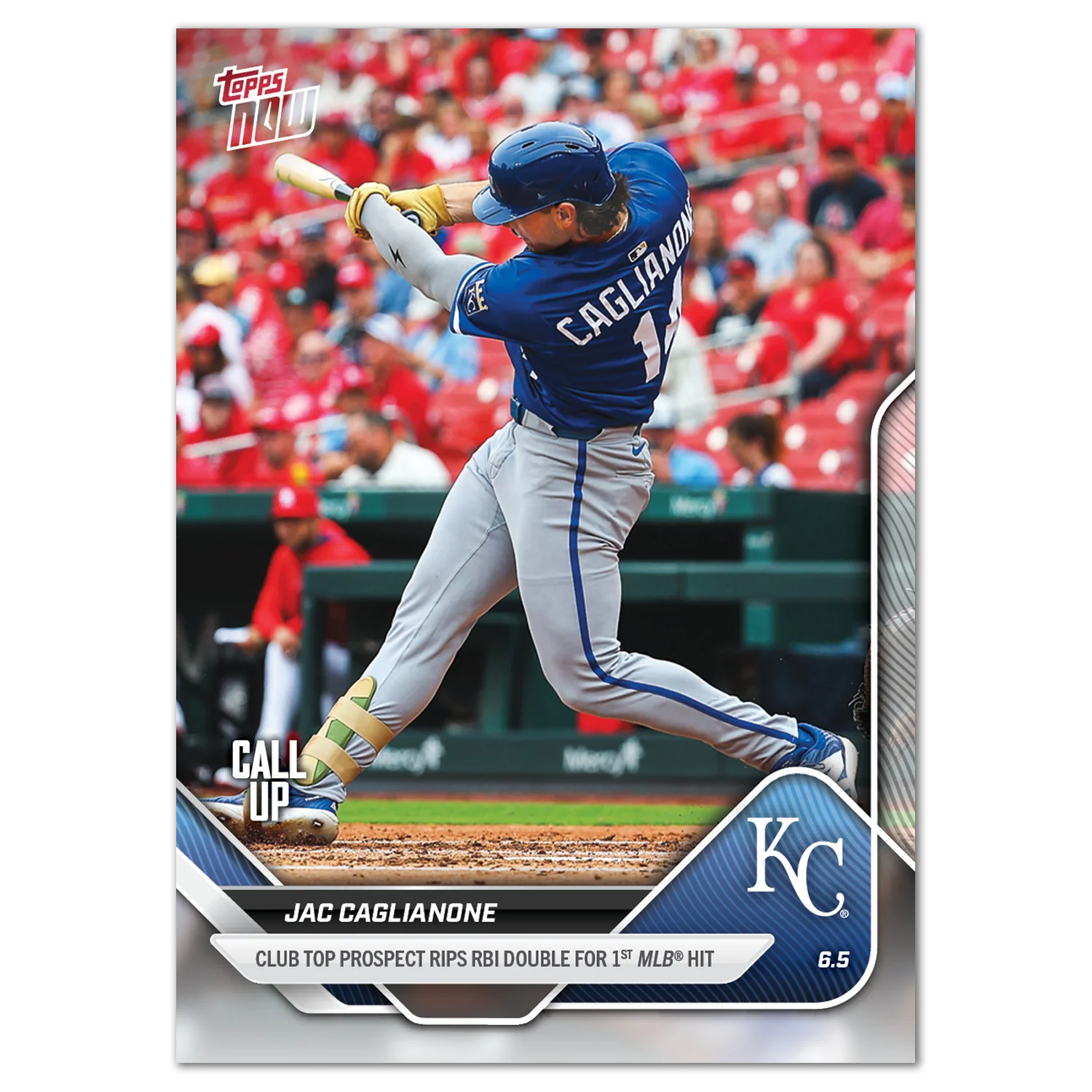 Jac Caglianone - 2025 MLB Topps NOW® - Card 262 - LOOK FOR AUTOS
