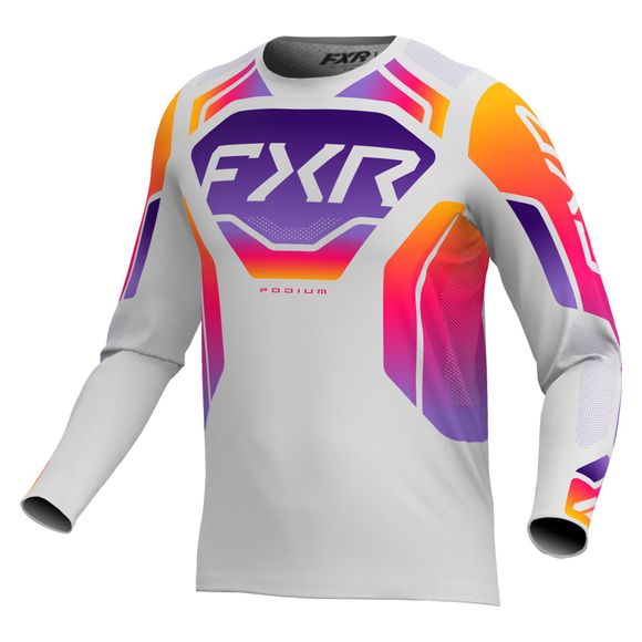 CHILDREN FXR PODIUM cross jersey - Gray / PurpleRef: FXR1717