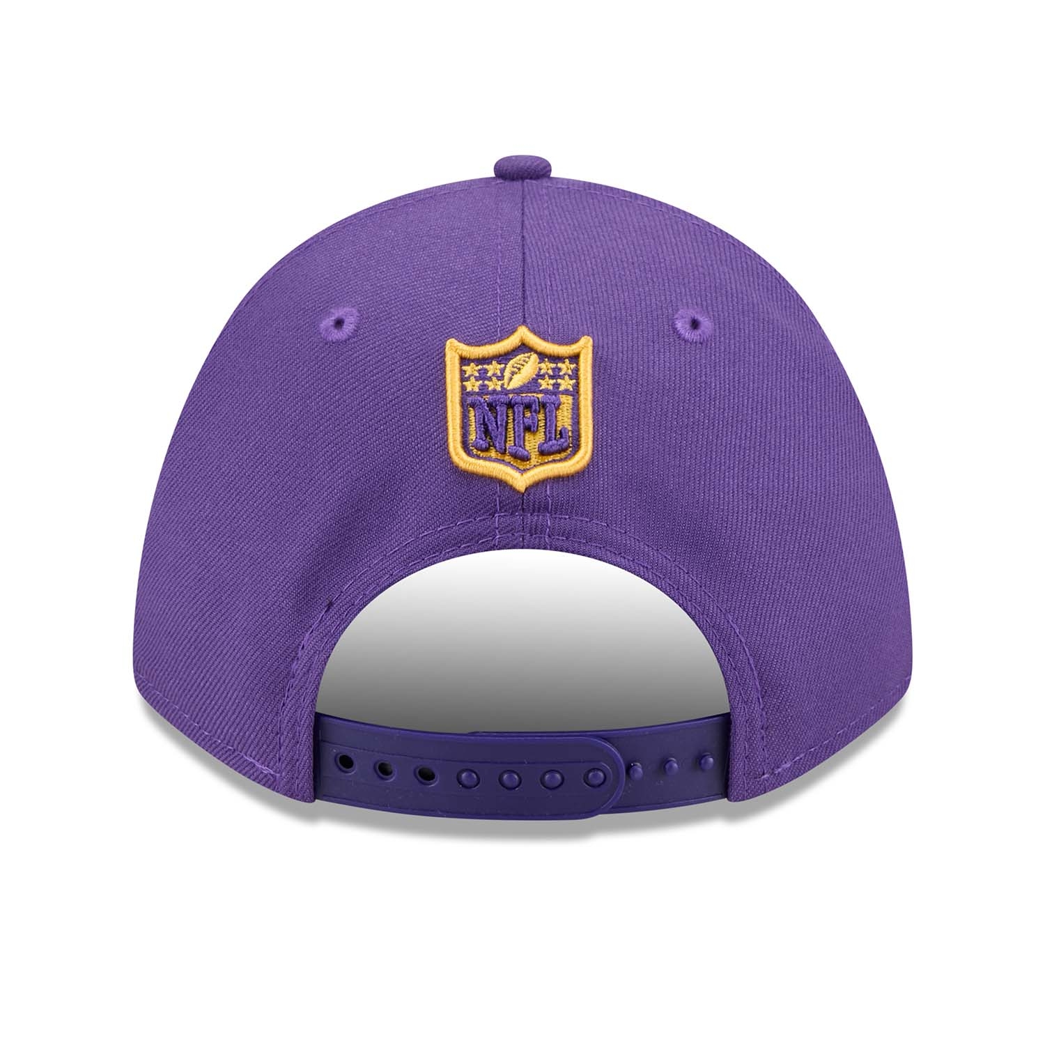 Minnesota Vikings NFL Team Logo New Era 9FORTY M-Crown Snapback Cap Purple