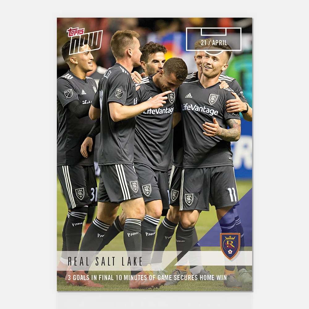Real Salt Lake MLS TOPPS NOW® Card 24 - Print Run: 33