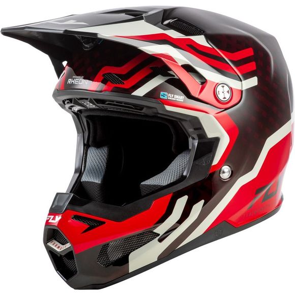 Fly FORMULA S cross helmet - CARBON BYTE 2026 - Black / RedRef: FL1774