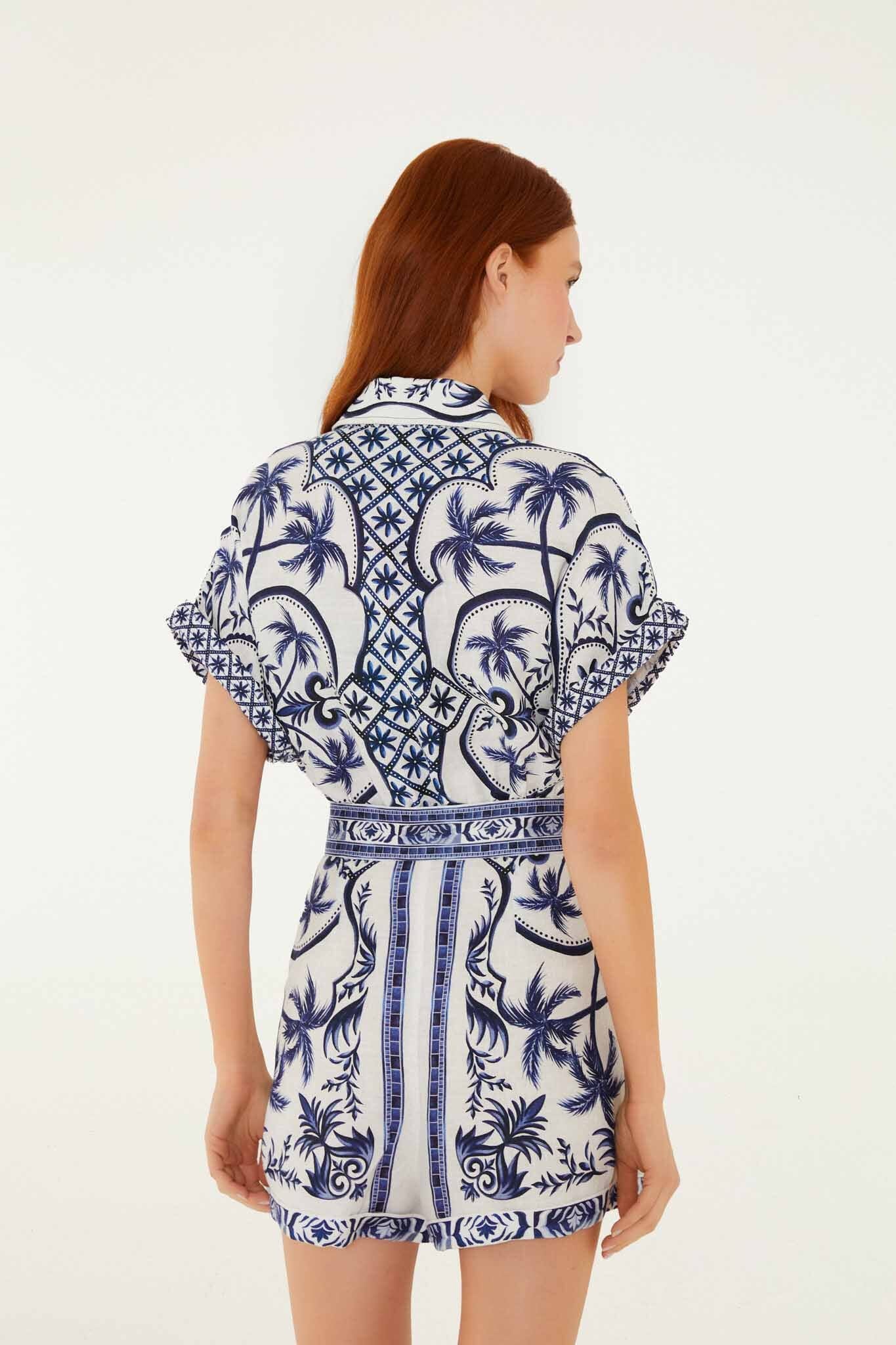 Off-White Wonderful City Belted  Romper