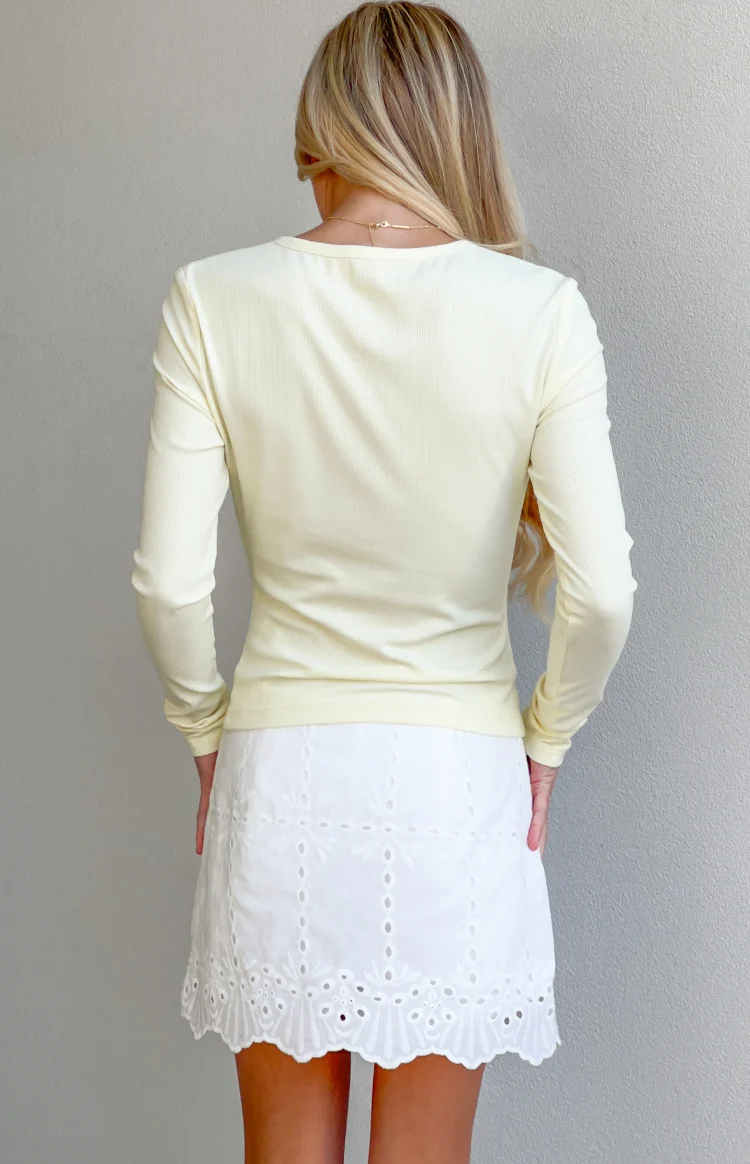 Isabelle Yellow Long Sleeve Top