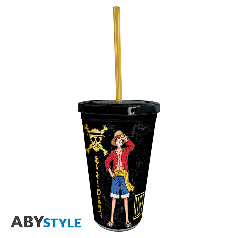 ONE PIECE Tumbler with straw Luffy & Zoro