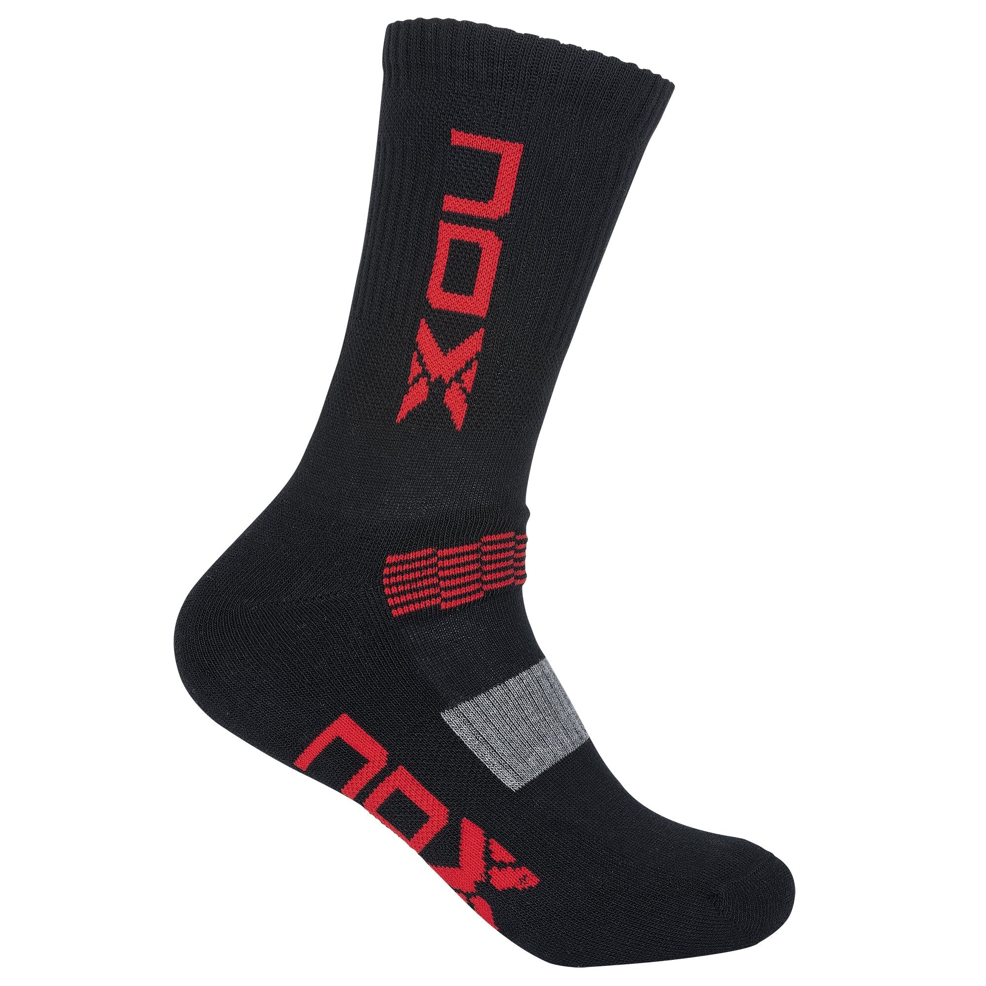 Pack of CREW performance socks black/red