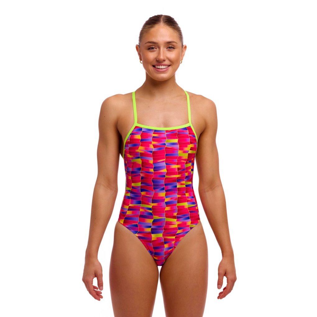 Funkita Tie Me Tight Eco One Piece Swimsuit Women - Wriggle Walls