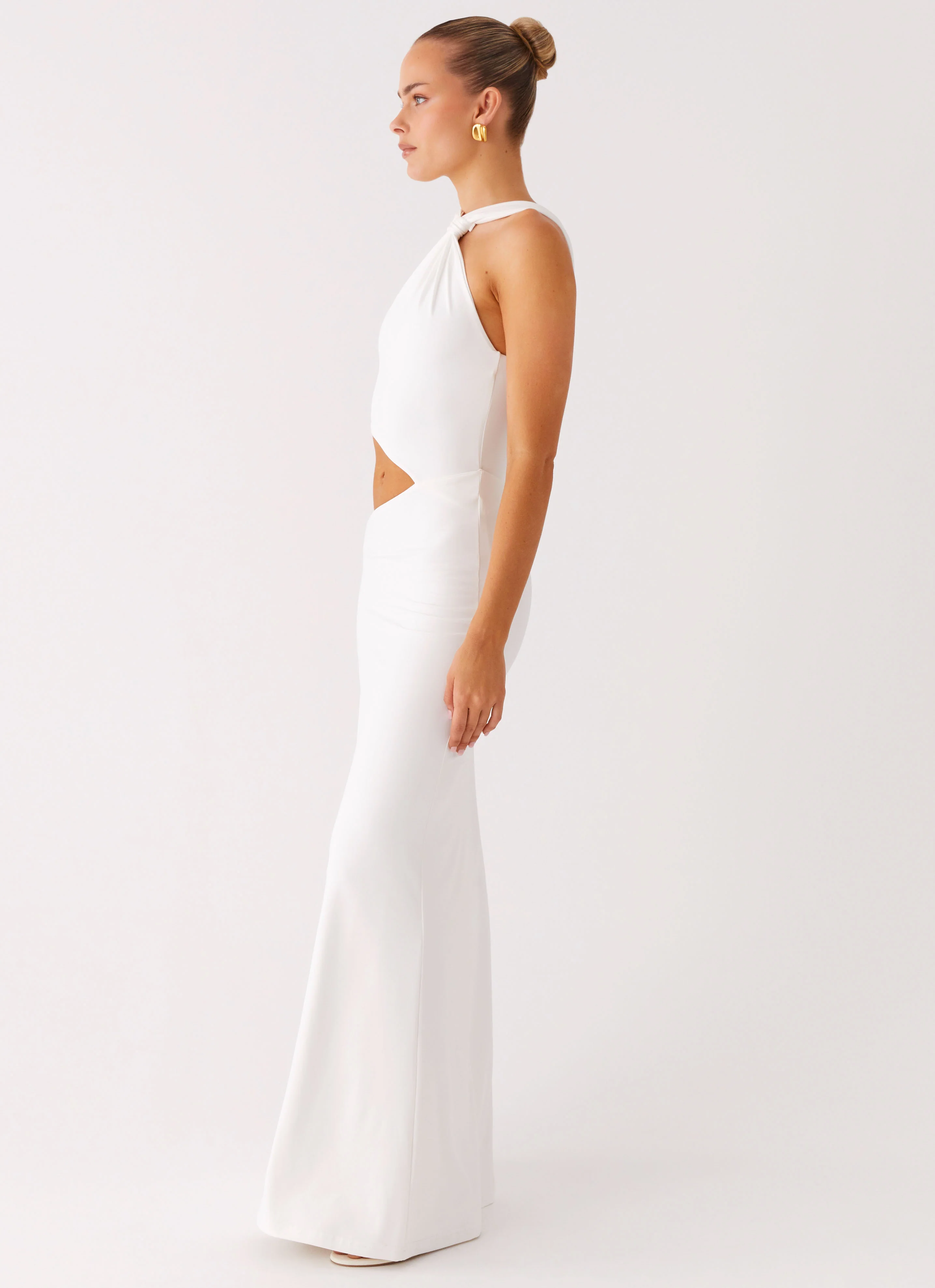Juliander Knot Maxi Dress - White