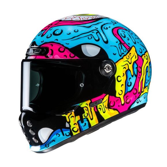 HJC V10 Full Face Helmet - SQUEEZE - Blue / BlackRef: HJ1394