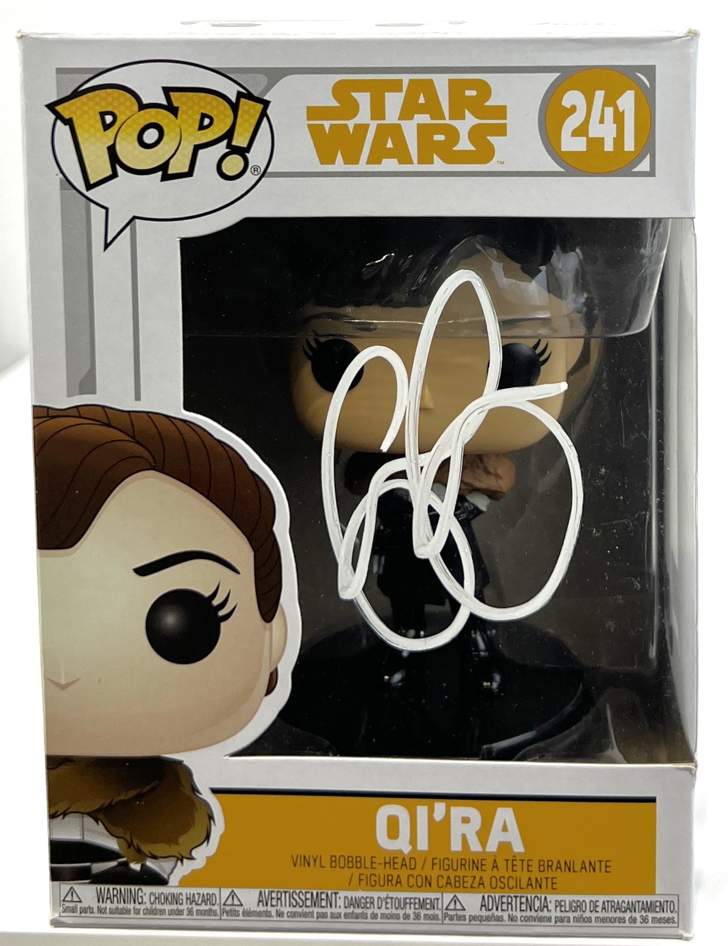 Emilia Clarke Autographed Star Wars Qi'Ra Funko Pop #241 Beckett
