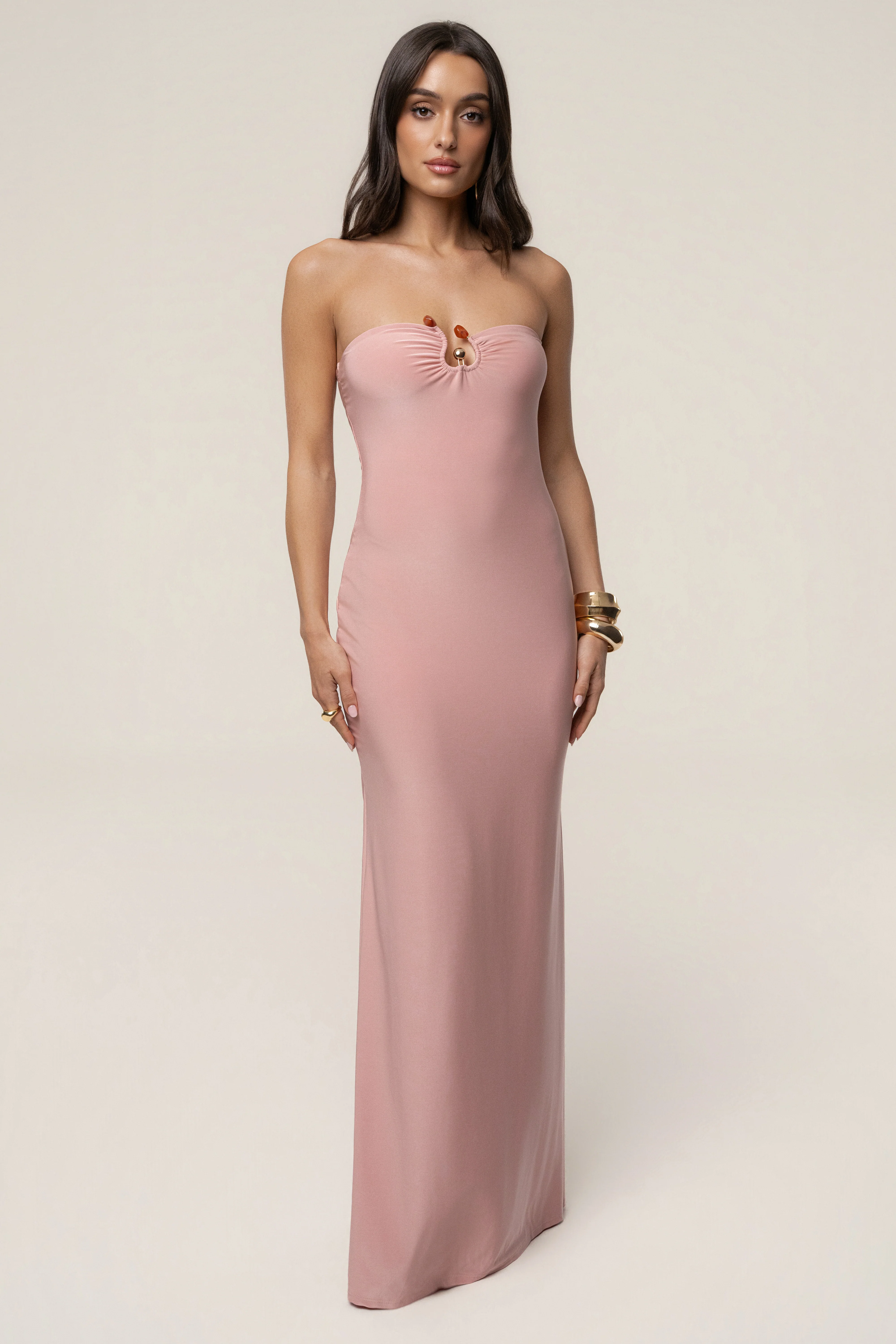 Dusty Rose Drift Serenity Maxi Dress