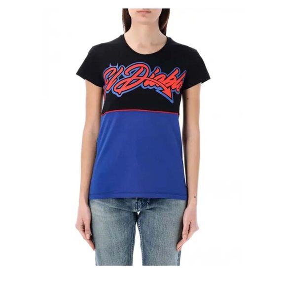Kenny Fabio Quartararo El Diablo short sleeve t -shirts - Black / blueRef: KE2498