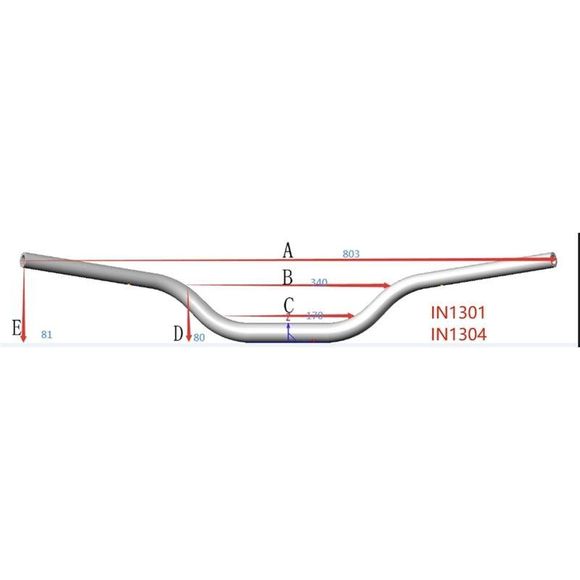 Chaft Fat Bar Low 80 Universal Handlebar - GrayRef: CH0647