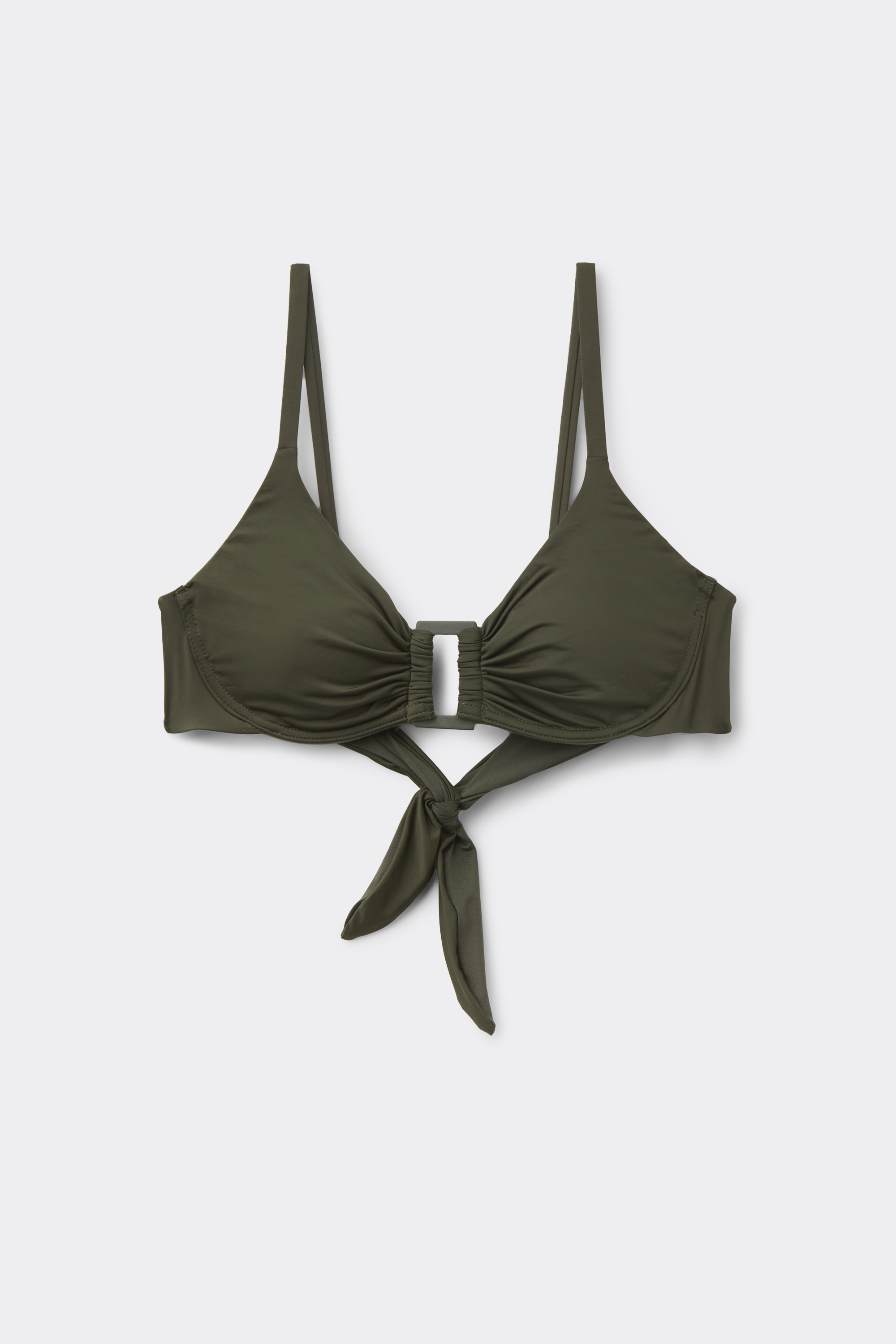 Timeless Look Camo Green Balconette Bikini Top