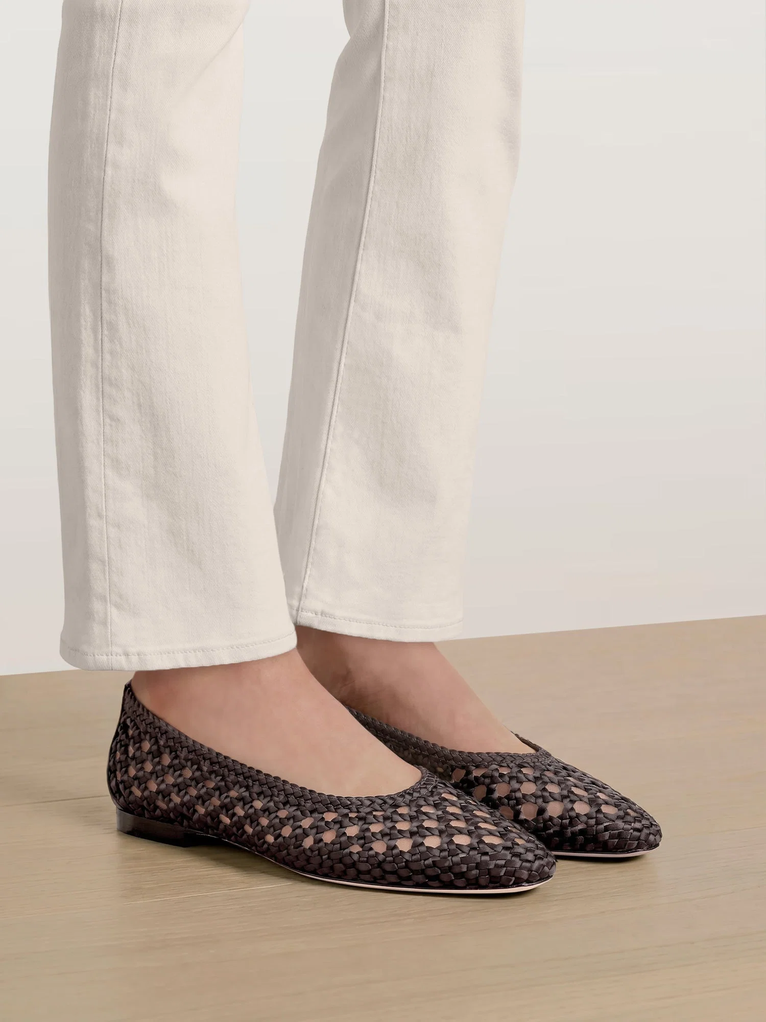 Cienna Woven Satin Flat