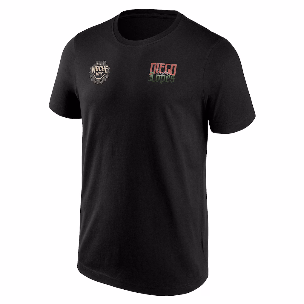UFC Diego Lopez Noche T-Shirt - Black - Mens