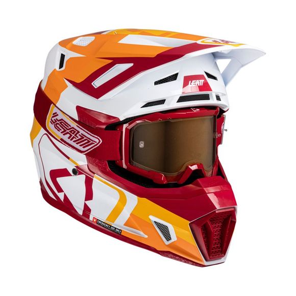 Casque cross Leatt 7.5 avec masque 4.5 2025 - RougeRef : LB0858