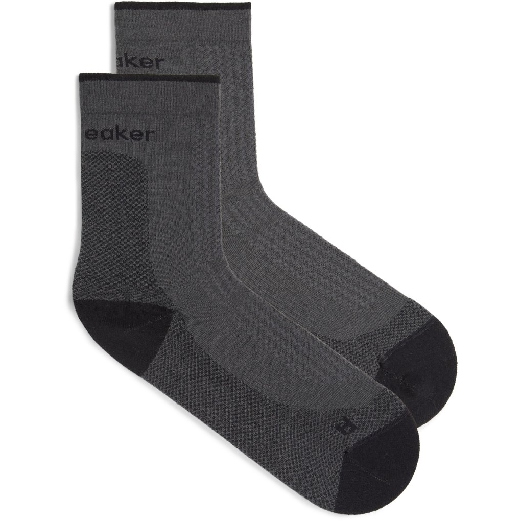 Icebreaker Merino Hike+ Ultralight Quarter Socks Women - Obsidian/Black