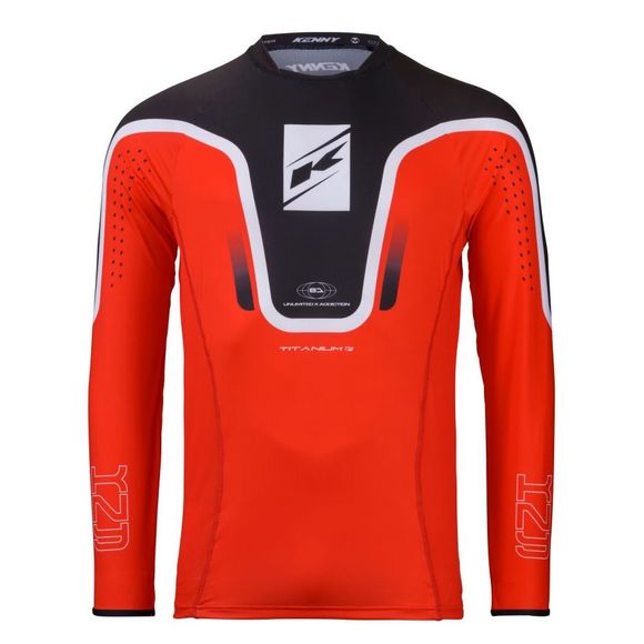 Kenny TITANIUM 2025 cross Jersey - Black / RedRef: KE2611