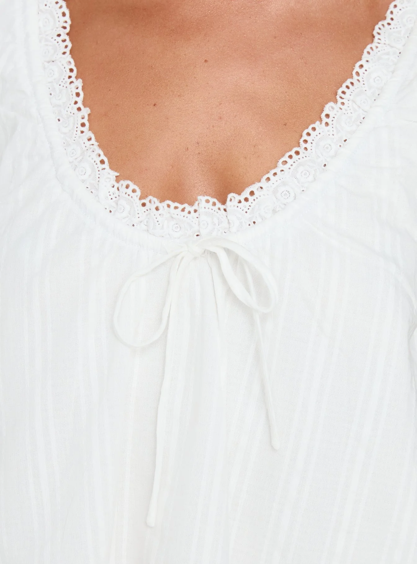 Antiquity Babydoll Top White