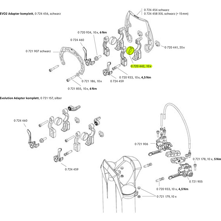 Magura Plastic Insert for EVO 2 and Evolution Adaptor - 0720442