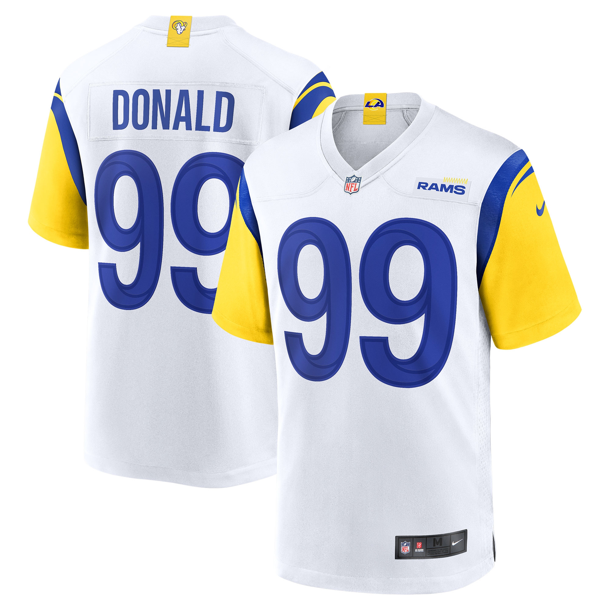 Aaron Donald #99 Los Angeles Rams Nike Game NFL Football Jersey White