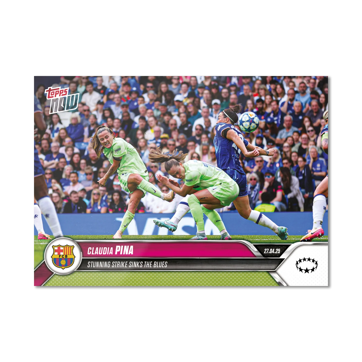 Claudia Pina - 2024-25 UWCL Topps NOW® - Card 24
