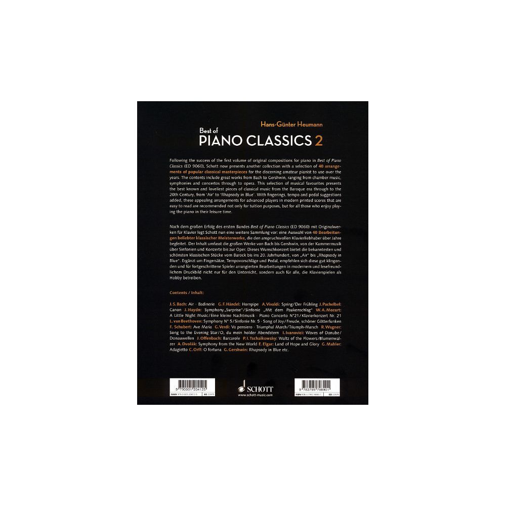 Schott Best Of Piano Classics 2 – Thomann Ireland