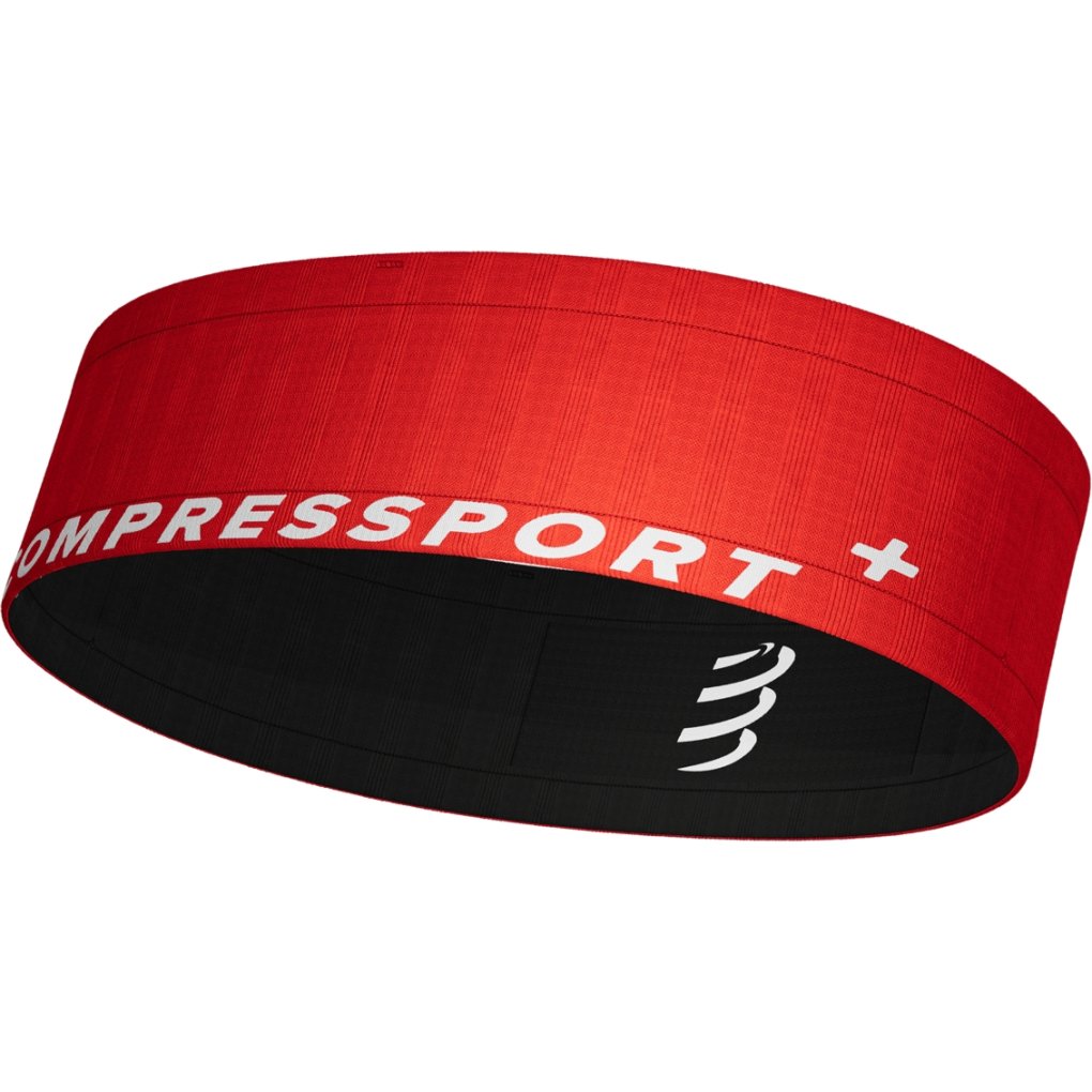 Compressport Free Belt - fluo red/black