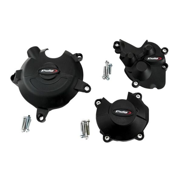 Puig Engine Protection Kit - 3 Crash Guards - BlackKAWASAKI 636 NINJA ZX -6R - 2024 - 2025Ref: PUI0861 / 21513N