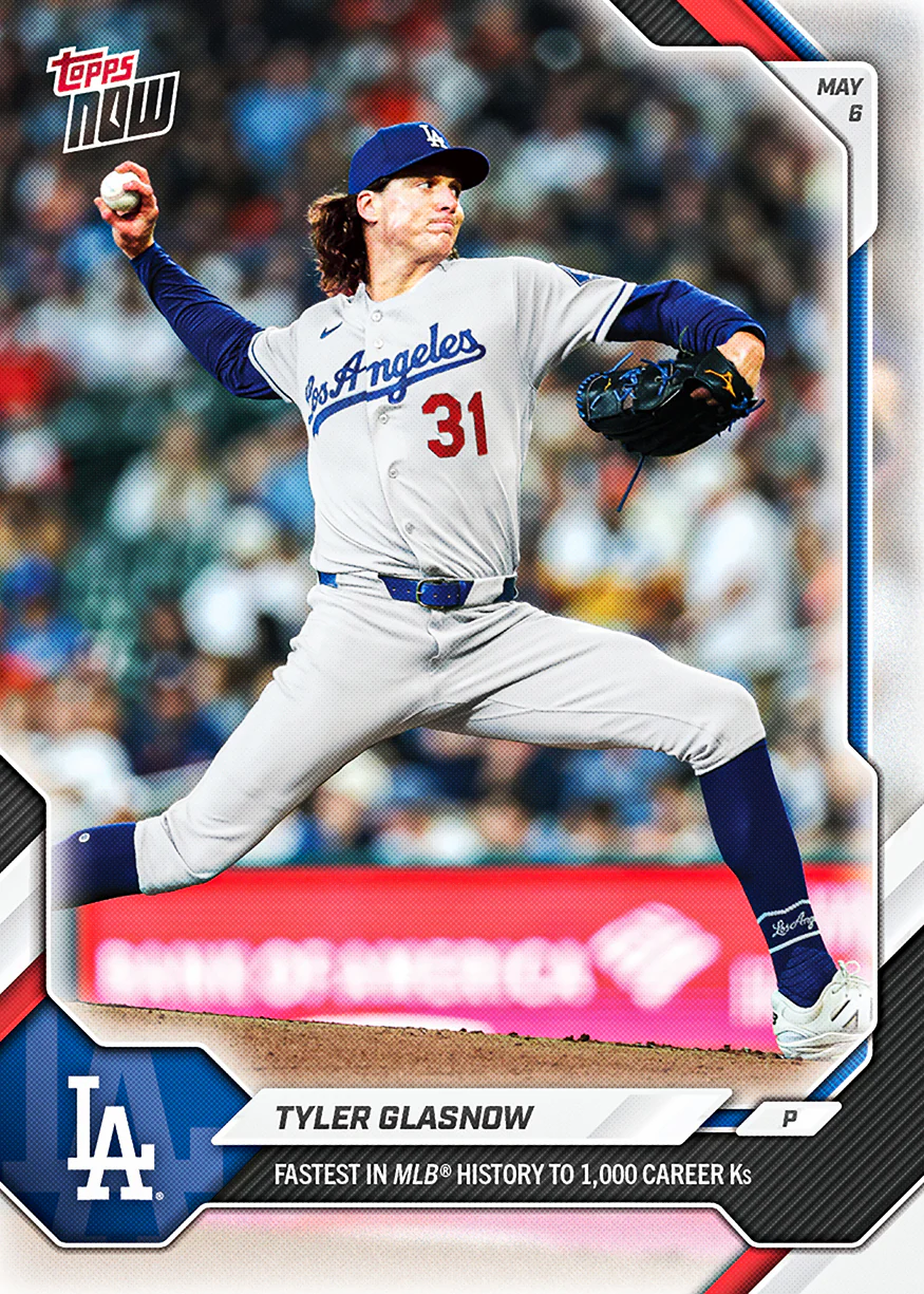 Tyler Glasnow - 2026 MLB Topps NOW® - Card 167 - PR: 1031