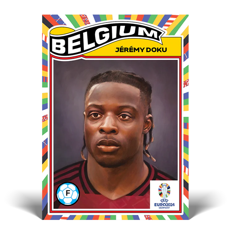 Road to UEFA EURO 2024 Living Set Card 28 - Jérémy Doku