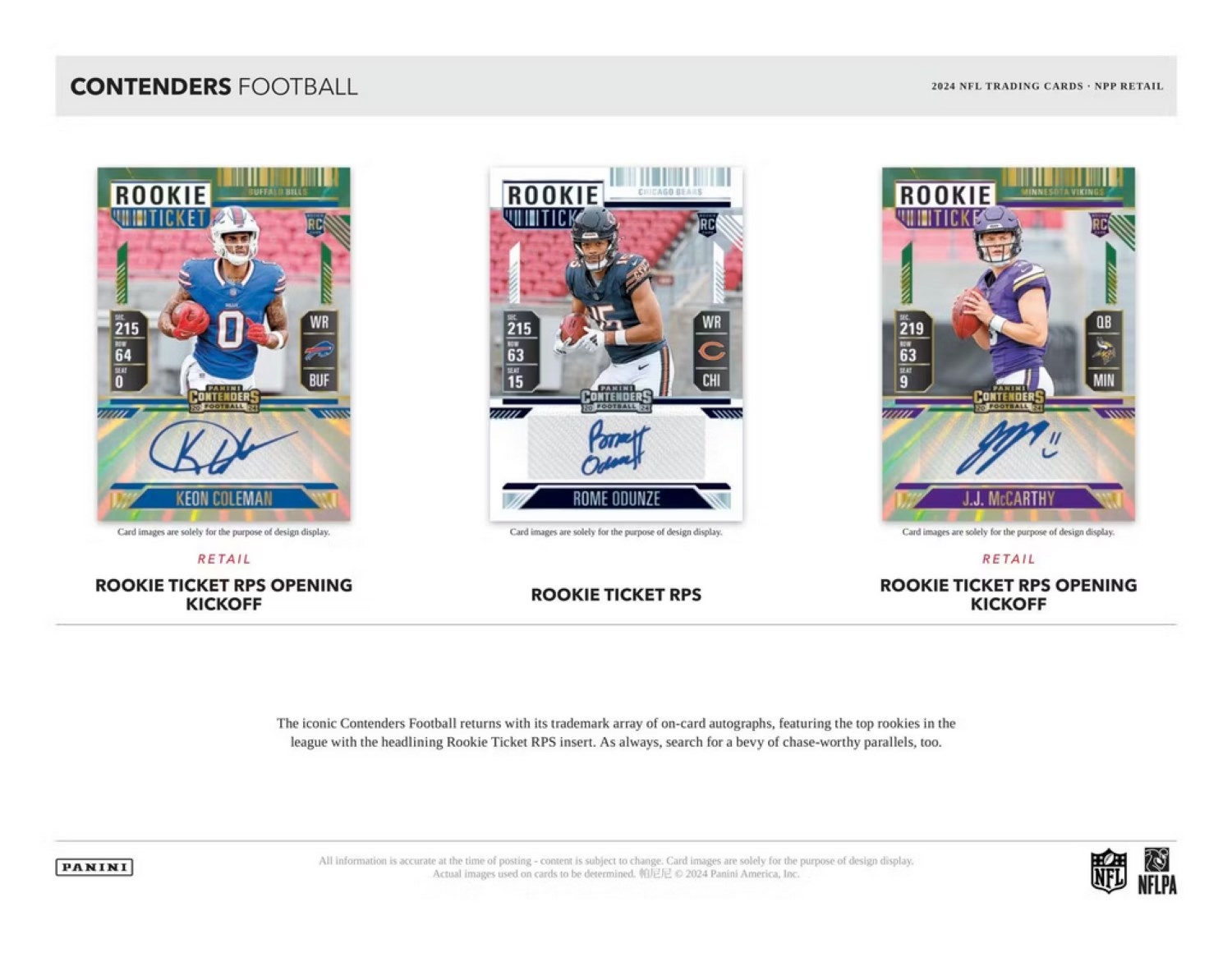 2024 Panini Contenders Football NFL Blaster Box
