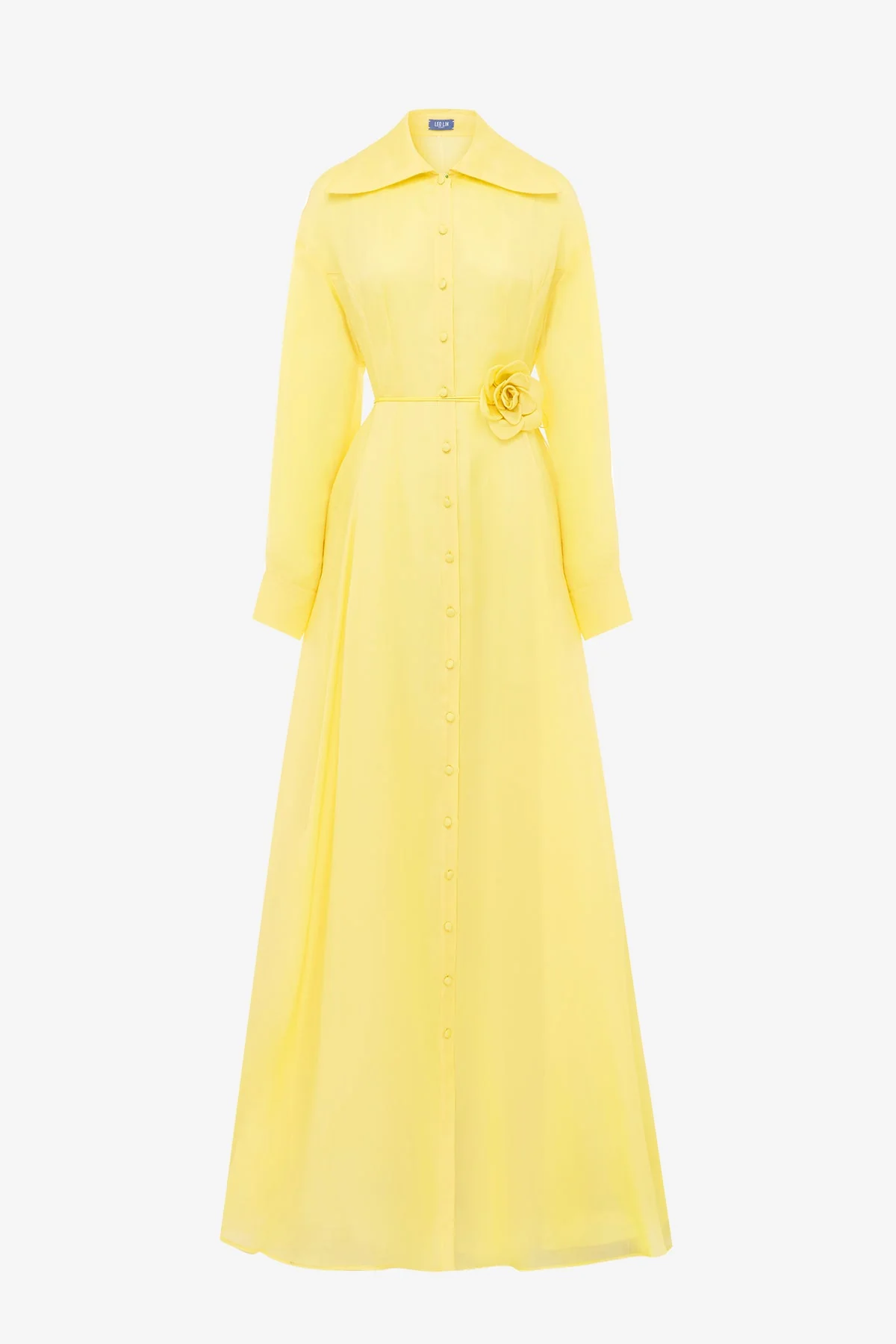 Josephine Silk Gown - Limoncello