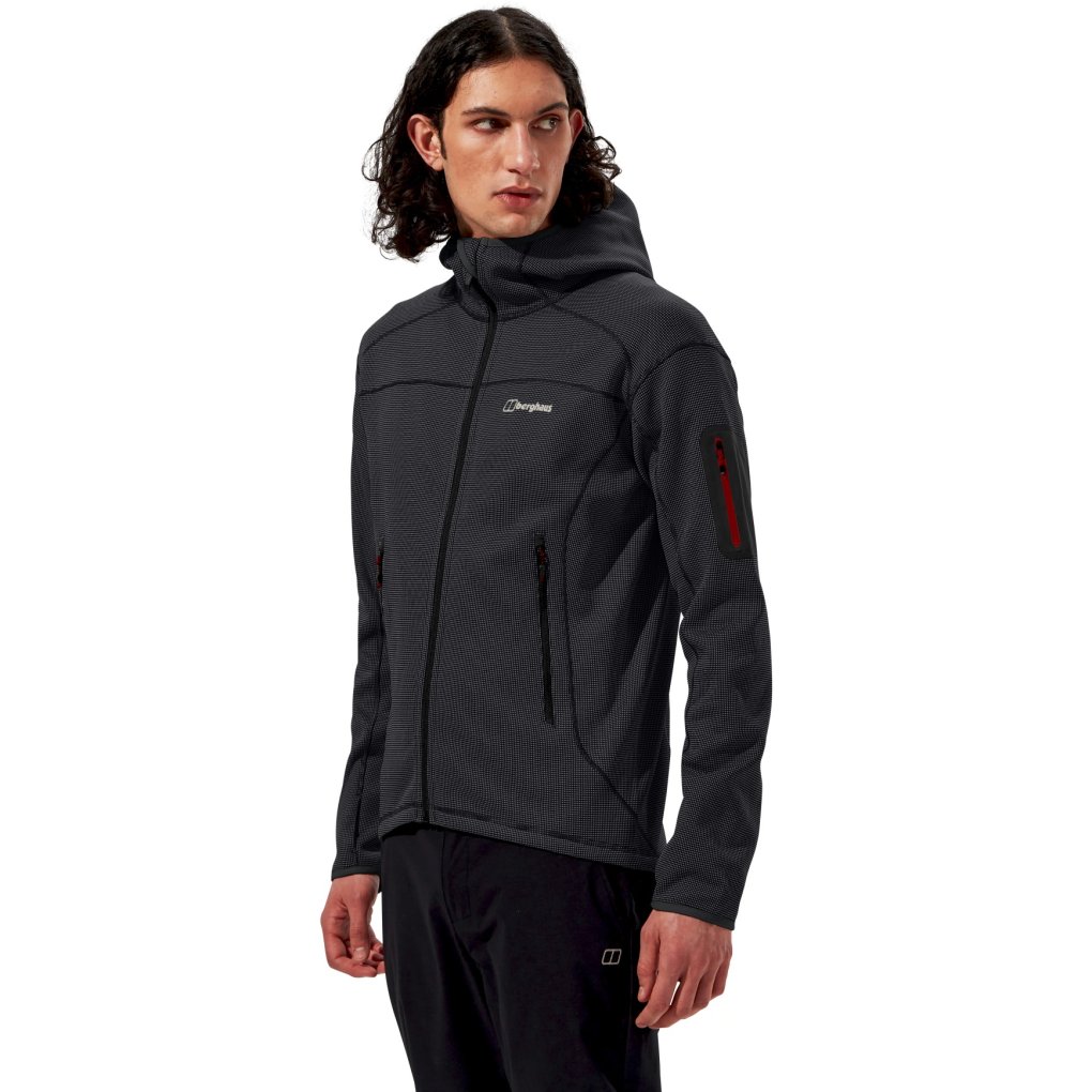 Berghaus Pravitale MTN 2.0 Hooded Fleece Jacket Men - Carbon/Black