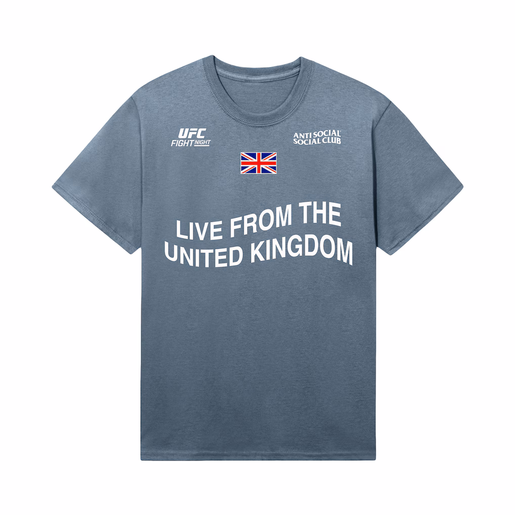 UFC x ASSC London Fight Night T-Shirt - Blue - Mens