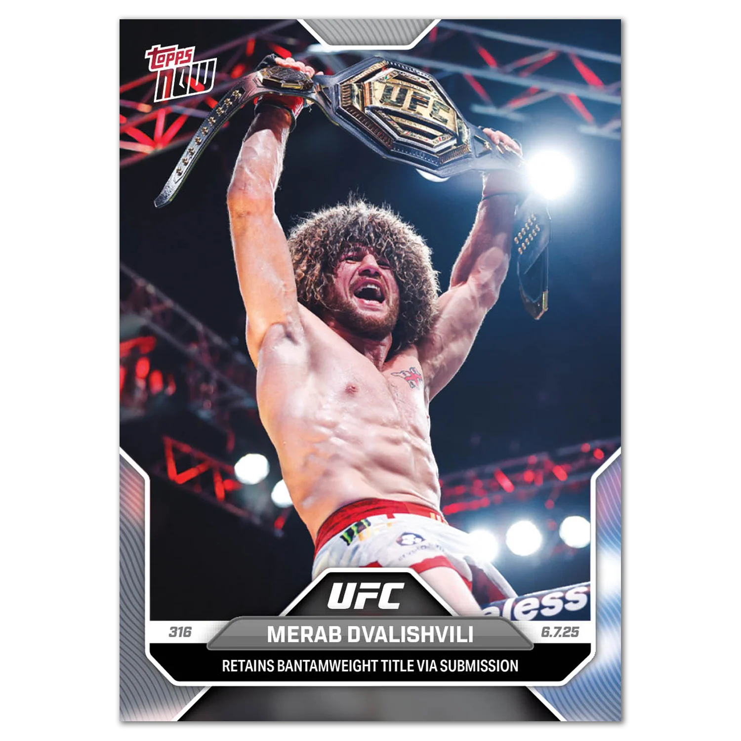 Merab Dvalishvili - 2025 UFC Topps NOW® - Card 17