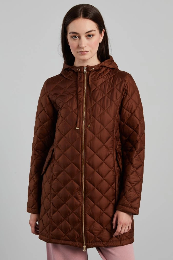 Padded jacket with zip - TOBACO